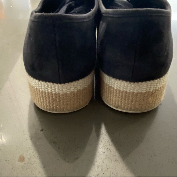 Vince blue suede sneakers with hemp trim - Picture 7 of 12